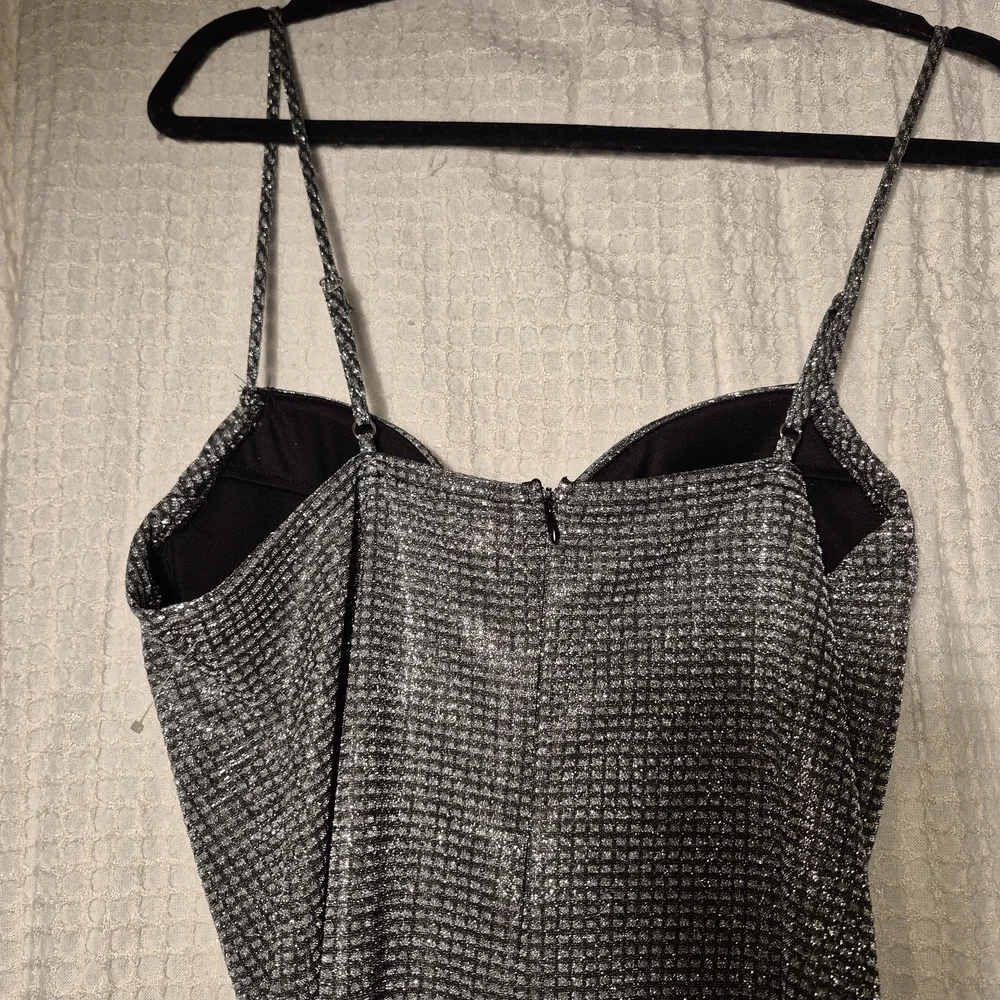 Haute Monde Silver Mini Dress - Picture 5 of 5